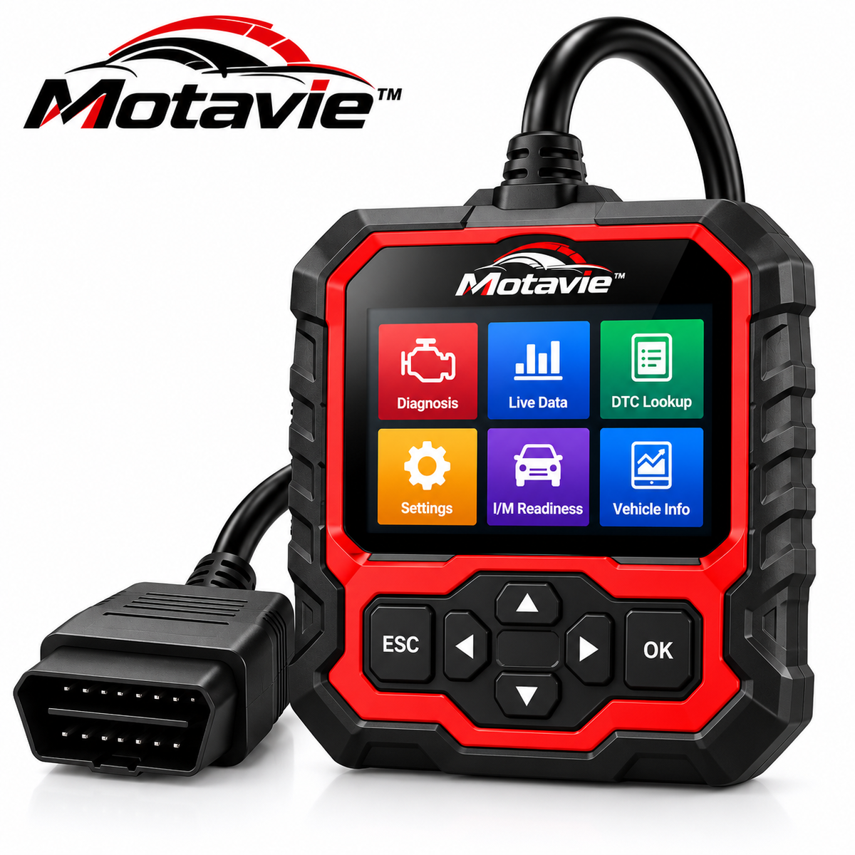 Motavie™ OBD2 Car Diagnostic Scanner