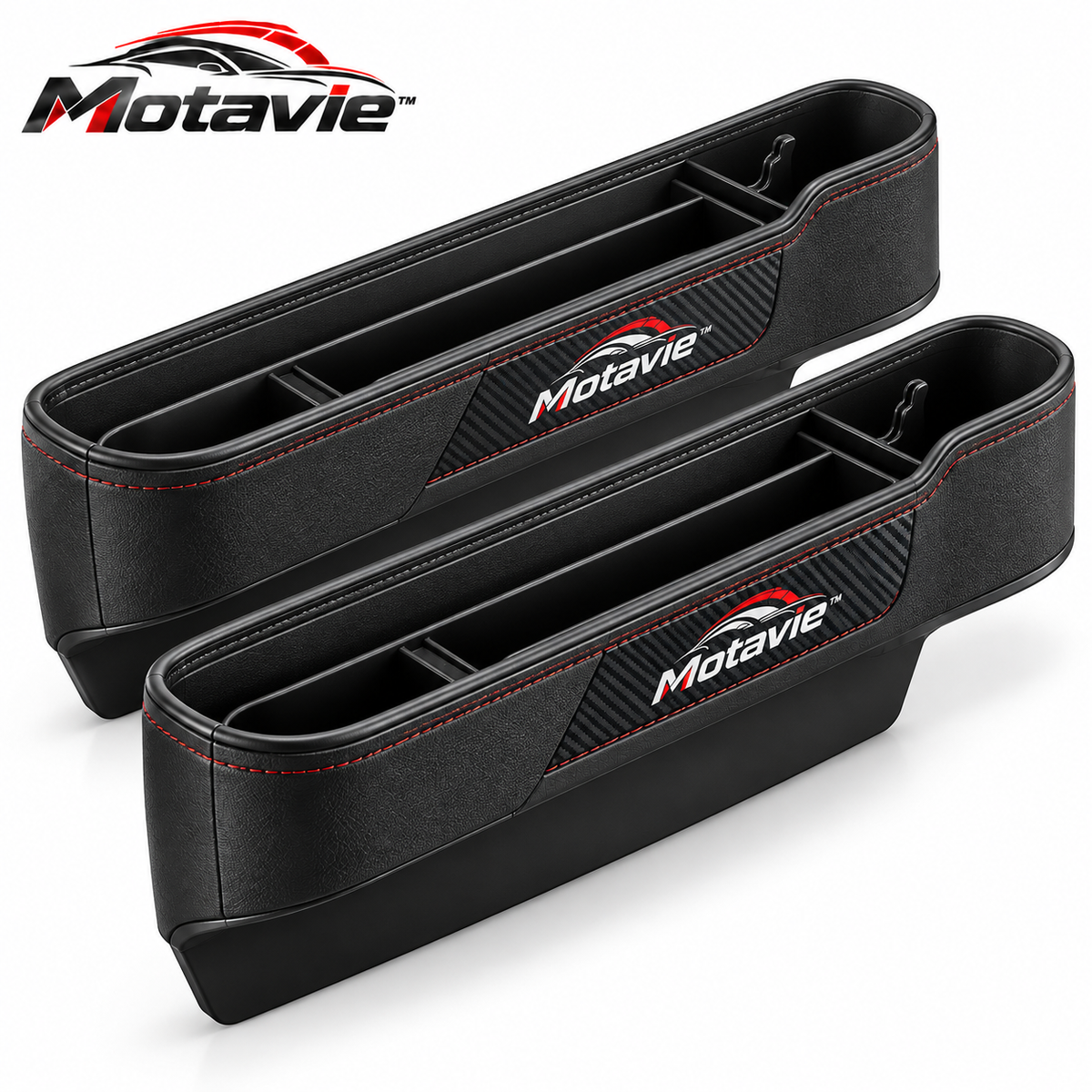 Motavie™ 2-Piece Car Seat Gap Organizer Set