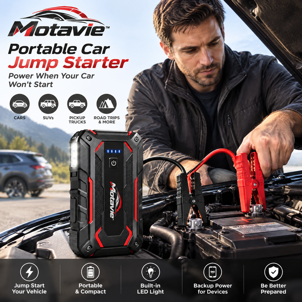 Motavie™ Portable Car Jump Starter