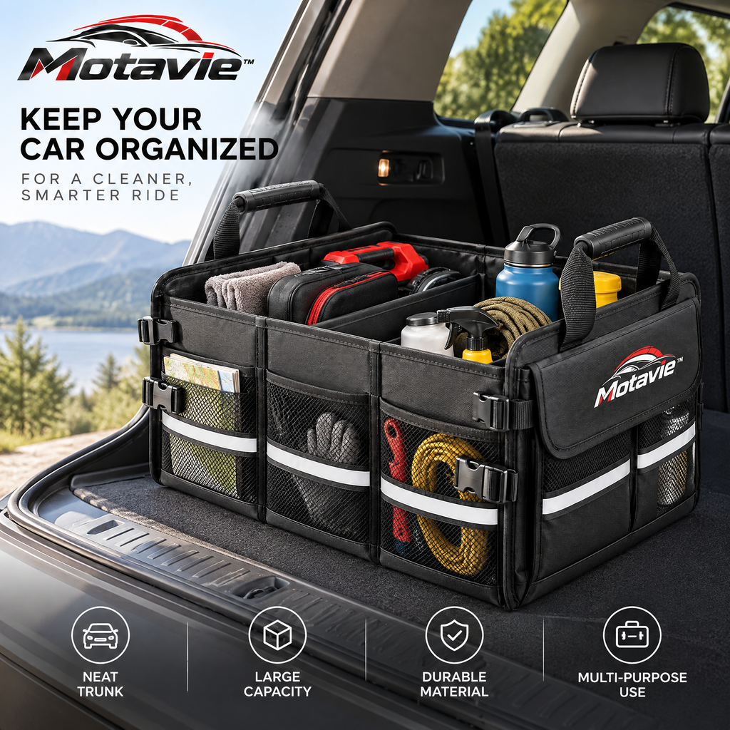 Motavie™ Foldable Car Trunk Organizer