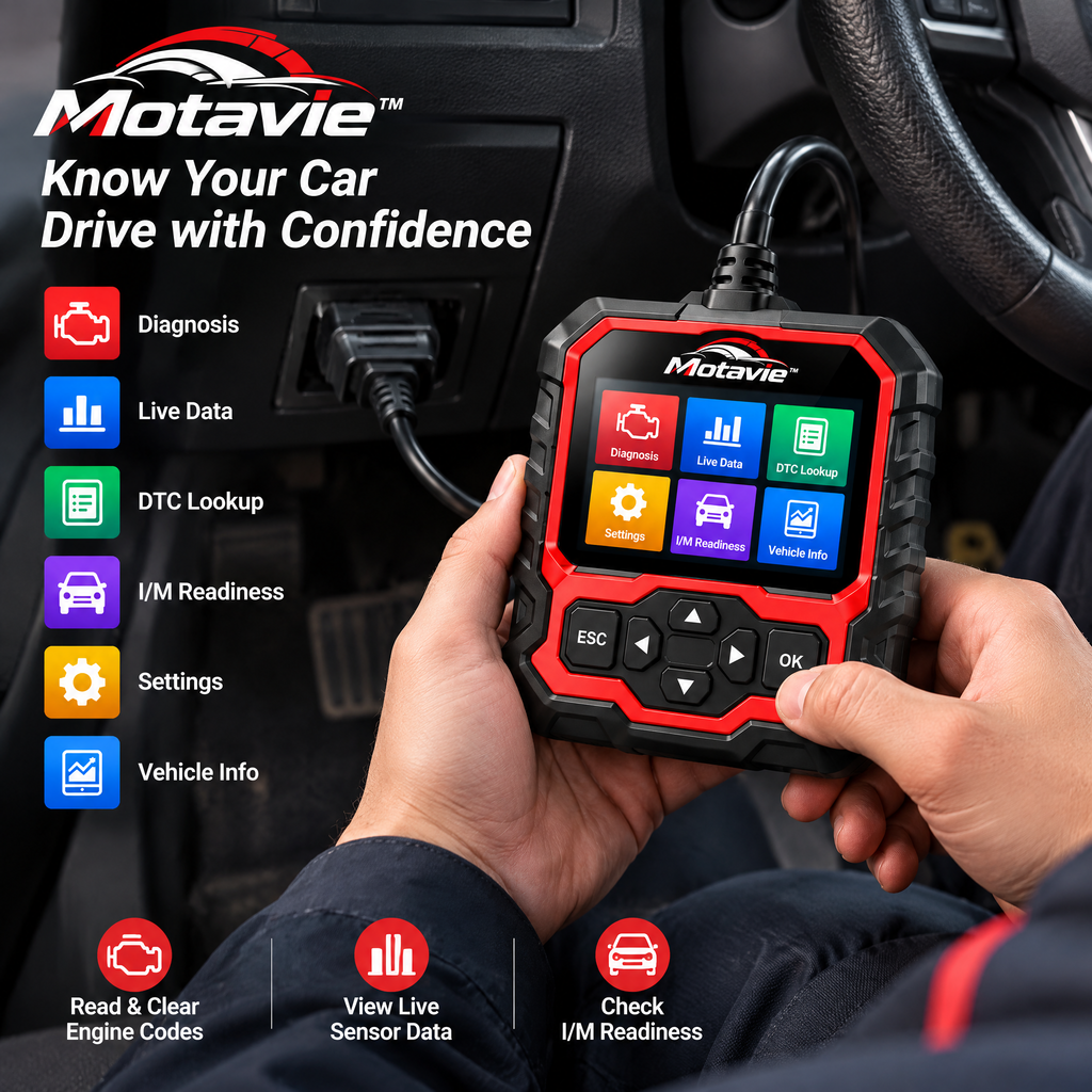 Motavie™ OBD2 Car Diagnostic Scanner