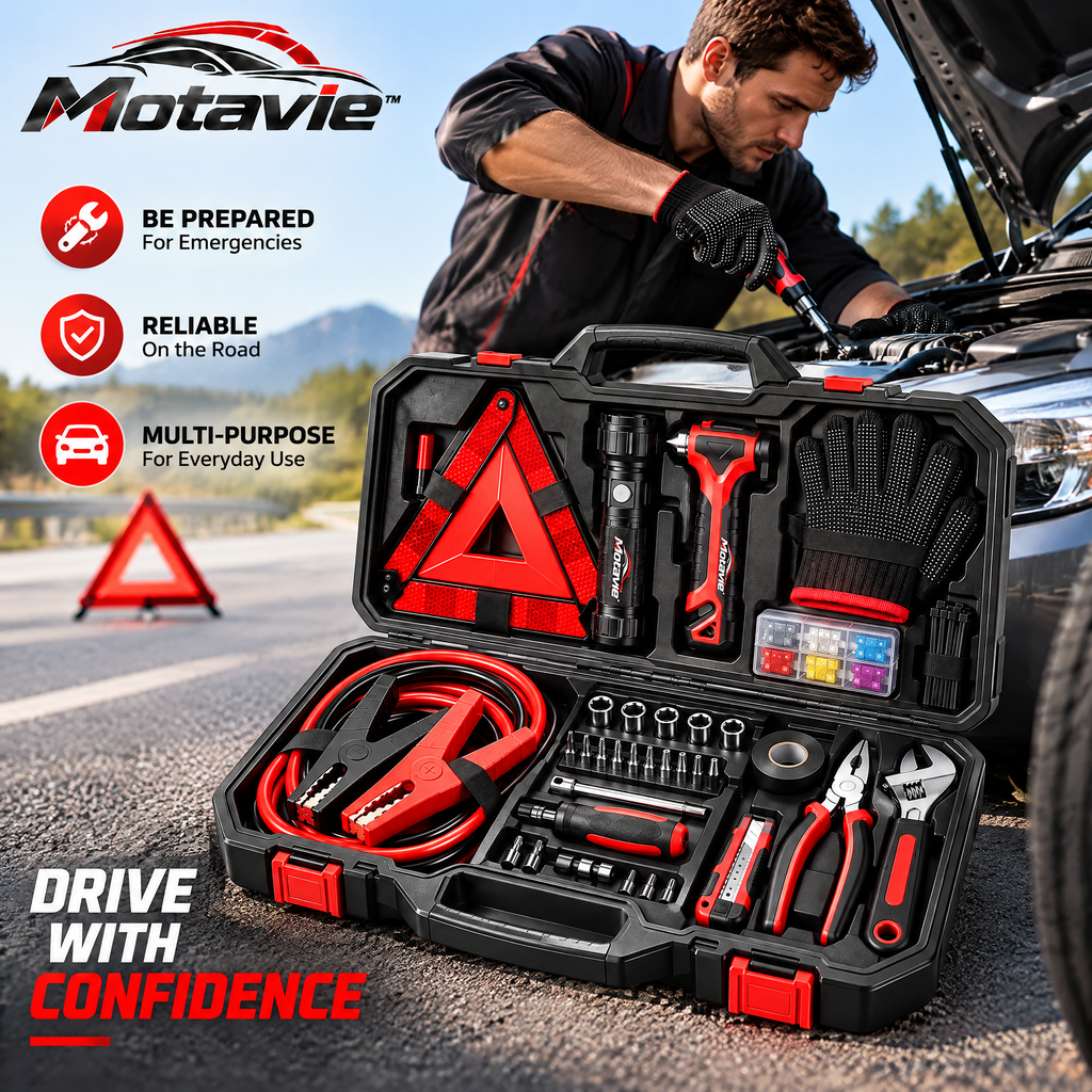 Motavie™ Roadside Emergency Tool Kit