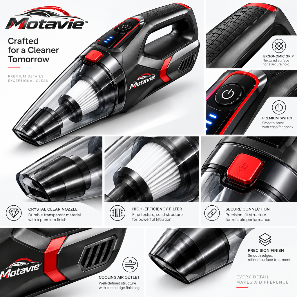 Motavie™ Cordless Car Vacuum Cleaner