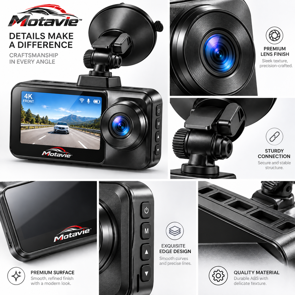 Motavie™ Front & Rear Dual Dash Cam