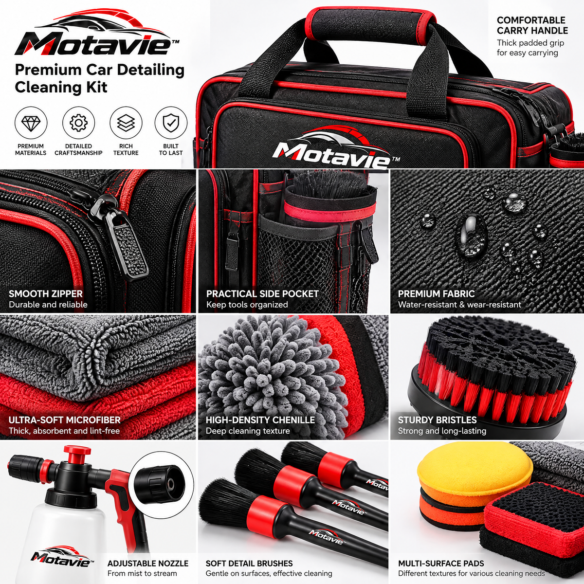 Motavie™ Premium Car Detailing Cleaning Kit