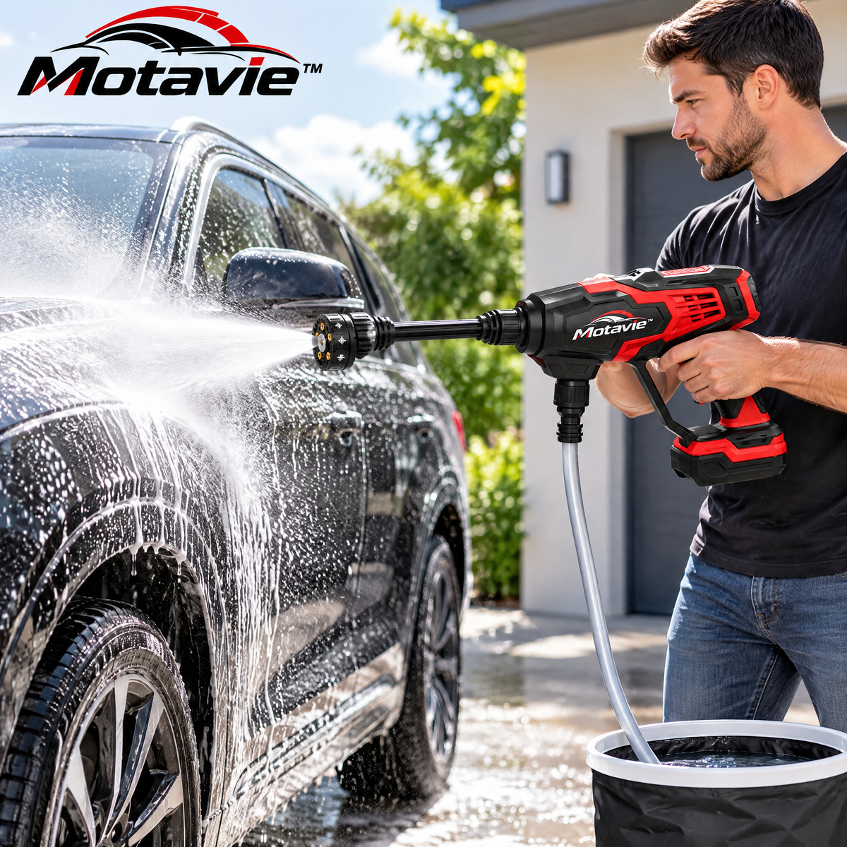 Motavie™ Cordless Portable Pressure Washer
