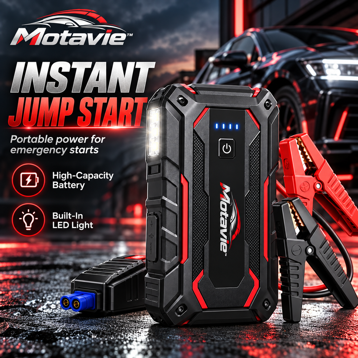 Motavie™ Portable Car Jump Starter