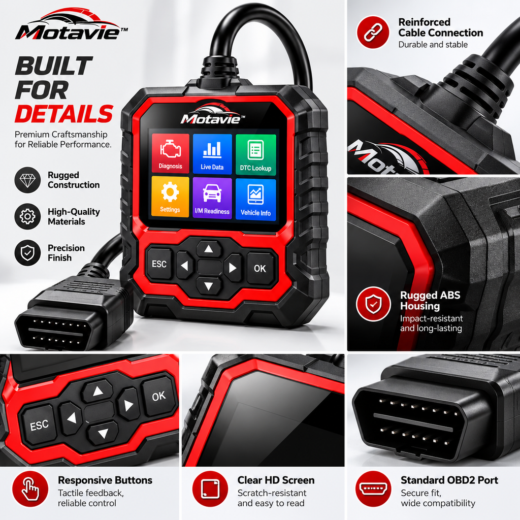Motavie™ OBD2 Car Diagnostic Scanner