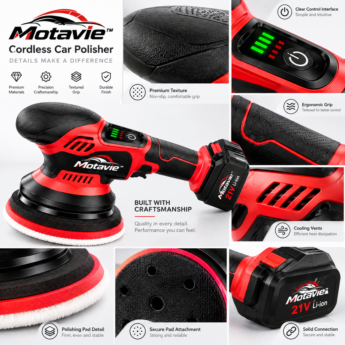 Motavie™ Cordless Car Polisher